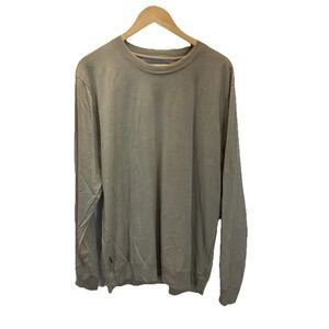 Icebreaker Shirt Mens L Merino Wool Base Layer Long Sleeve Crew Neck L Brown